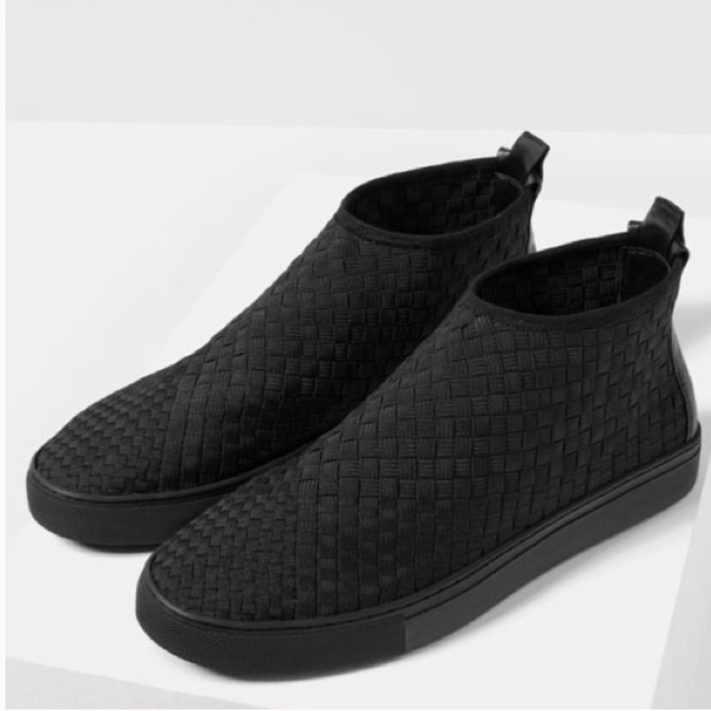 Zara Man Elastic Braided Hi-Top Slipon - Picture 1 of 3